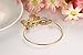 VNOX 18K Gold Plated Stainless Steel Hamsa Hand Charm Bangle Bracelet