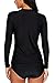V FOR CITY Women's Long Sleeve Rashguard UPF 50+ Rash Guard UV Swimsuit Top