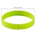 Green House-5pcs Blank Wristband Green Fashion Sports Silicone Wristband Bracelets