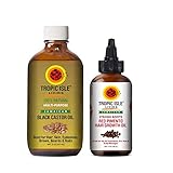 Tropic Isle Living Jamaican Black Castor Oil 8oz & Strong Roots Red Pimento Hair Growth Oil 4oz "SET"
