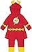 Warner Bros. Justice League Flash Toddler Boys' Hooded Costume Coverall & Cape (3T)