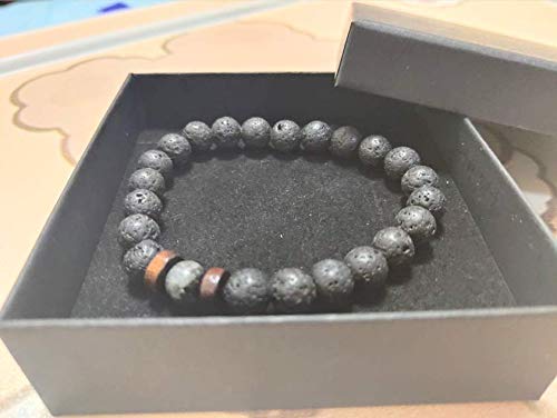 Men Bracelet Natural Moonstone Bead Tibetan Buddha Bracelet Chakra Lava Stone Diffuser Bracelets Men Jewelry Gift Drop (A)
