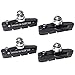 Pioneeryao Sport Road Bike Cycle Bicycle Brake Pads Block 2 Pairs (black)