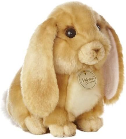 Stuffed Plush Yellow Rabbit - Stuffed Plush Animal 10 Inch Yellow Lop Eared Rabbit Suitable For Babies and Children - Perfect Birthday Gifts - Toy Doll for Kids and Toddlers