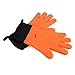 Oven Gloves, Bontip Heat Resistant Oven Mitts Silicone Waterproof Kitchen Gloves Long Baking Mitts with Inner Cotton Layer & Finger & Loop for Grilling Cooking BBQ