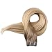 Full Shine Tape in Hair Extensions Human Hair 18 Inch Tape in Human Hair Extensions Color 6 Chestnut Brown Fading to 27 and 60 Platinum Blonde Seamless Skin Weft Tape Hair 50 Gram 20 Pcs