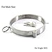Adult Stainless Steel Neck Collar Cuff – BDSM Restraint Bondage Toys with Lock – Metal Fetish Toys with O Ring SM Sex Game Toys for Couples,Femalethumb 2