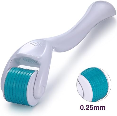 Microneedle Derma Roller for Face 0.25mm - 540 Titanium Micro Needles Microneedling Roller Kit for Body and Skin - Includes Free Storage Case by Beatool