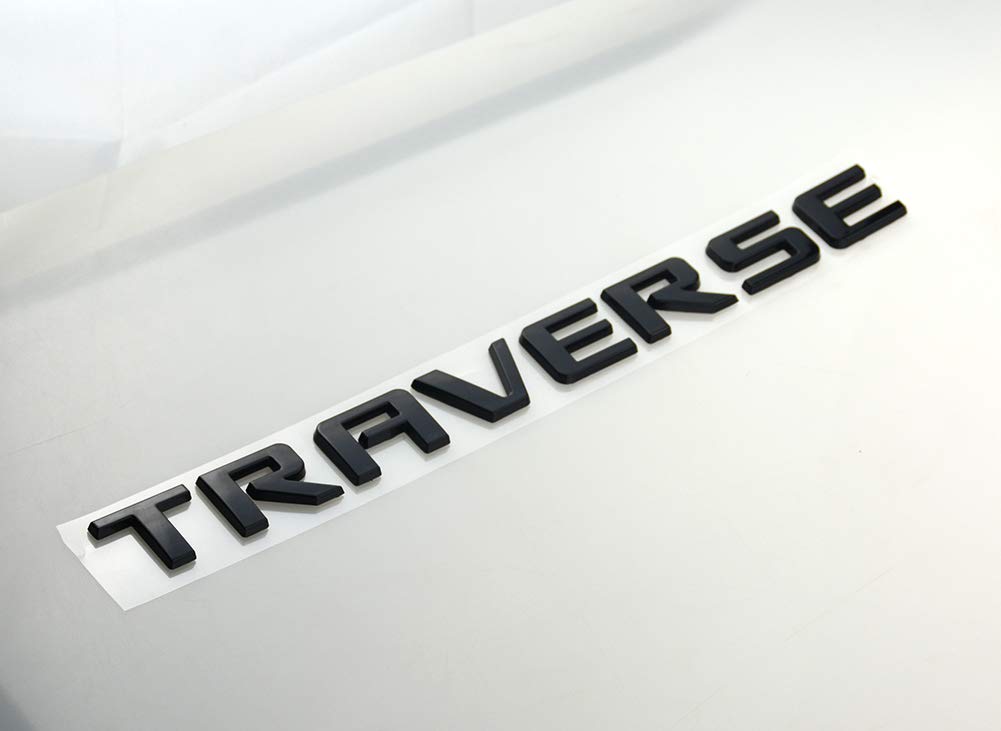 Photo 1 of 1 Pc Traverse Badge 3D Emblem Nameplate Letters Logo Replacement for Traverse (Gloss Black)