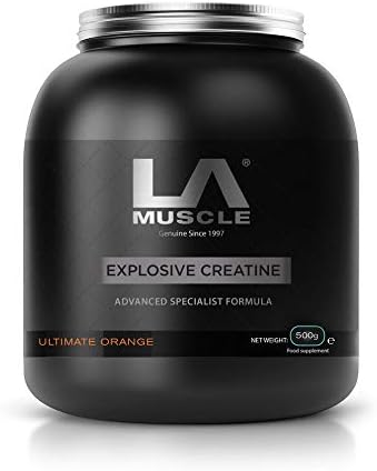 LA Muscle Explosive Creatine, Black Tub, 500 g (Pack of 1)