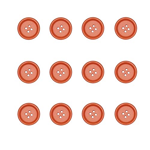 Libiline 100pcs Resin Button Solid Color 4Holes