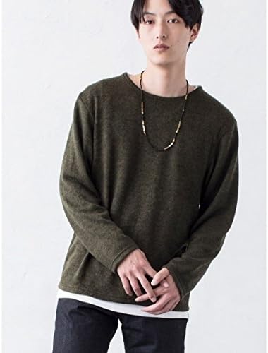 Amazon ウィゴー メンズ Wego ウィゴー Wego アンサンブル無地ニットソー カーキ L Tシャツ カットソー 通販