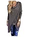 CutyKids Women's Casual Long Sleeve Tassel Hem Crewneck Knitted Cardigans