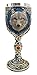 Ebros Gift Alpha Gray Wolf Celtic Magic 7oz Wine Chalice Goblet Cup Timberwolf Wolves Direwolf Pack Kitchen Party Hosting Decorative For Drinking Beverage