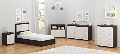 Amazon Com Ameriwood Home Willow Nightstand Espresso White Furniture Decor