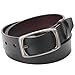 JASGOOD Women Leather Reversible Belt for Jeans Dress Pants Casual Ladies Belt for Girls with Solid Buckle (Suit for pant size 35-40Inch,Black/Dark Coffee)