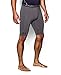 Under Armour Men's HeatGear Armour Compression Shorts – Long, Carbon Heather/Black, Large
