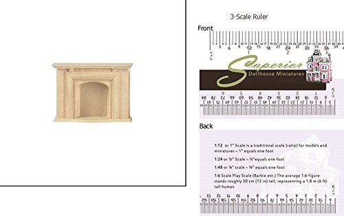 Dollhouse Miniature Jamestown Fireplace