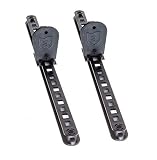 Attwood 11940-2 Universal Adjustable Kayak Foot Pegs/Foot Brace with Trigger Lock, Black Finish, Set of 2, 15 Inches