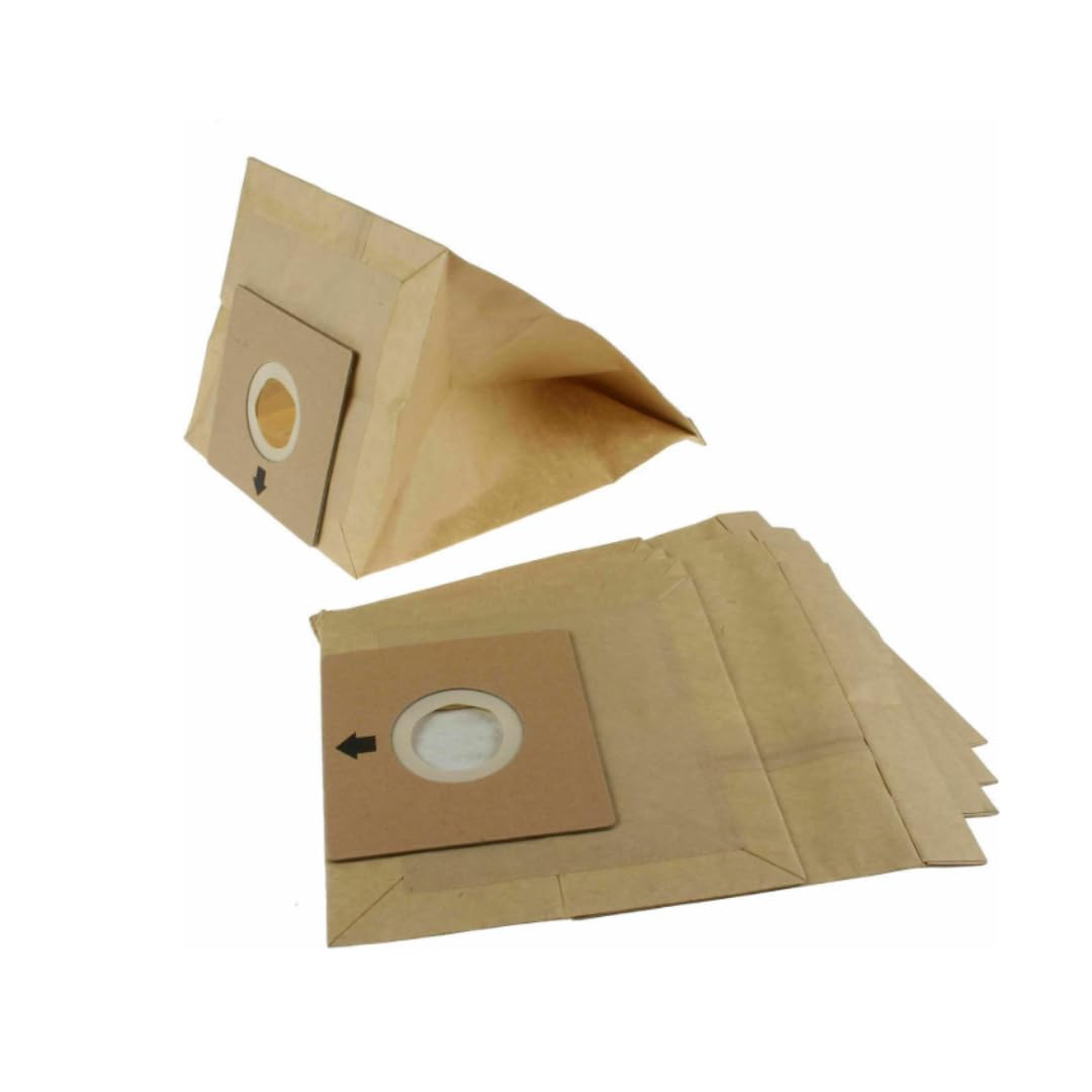 5-Pack Strong Paper Dust Bags Compatible with Bush VCB35B15C1J7W-70, Vytronix RBC02, BC-402, BC-501 & Argos Value VC-401/VC-402 Vacuum Cleaners