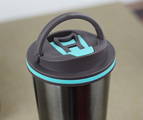 17oz Travel Mug, Stainless Steel Travel Coffee Thermoses Creative Car Vacuum Coffee Tumblers Cup Water Bottle Flask for Outdoors Hot & Cold Drinks