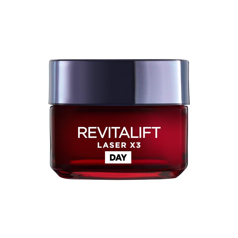 L’Oréal Paris Laser Renew Triple Action Anti-Ageing, Skin Retightening Day Cream, Visibly Reduce Wrinkles & Fine Lines; Moisturises, Firms & Brightens Skin; Retinol, Hyaluronic Acid & Vitamin C, 50ml — image 1
