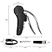 Wine Opener, Mayetori Wine Corkscrew Accessories with Wine Stopper and Wine Foil Cutter (black)