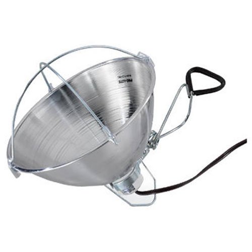 Alert Stamping RLB-6MC 18/2-Gauge SPT-2 Clamp Lamp with Reflector, Can be Used with Heat Bulbs, 10.5-Inch, 250-Watt, 6-Foot