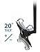 Mount-It! MI-508 Ceiling Mount Bracket for TVs, Height Adjustable TV Mount With Tilt and Swivel Motion, Compatible With LED, LCD, Flat Panel TVs Between 23 Inches to 42 Inches, VESA 200 66 Lb Capacity