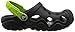 crocs Kids' Swiftwater K Clog (Toddler/Little Kid), Black/Volt Green, 1 M US Little Kid