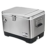 Igloo Stainless steel cooler (51L) # 44669, 54 quart, clear