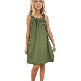 TongKiKi Girl's Beach Swim Cover Up Summer Sleeveless Tank Halter Dresses