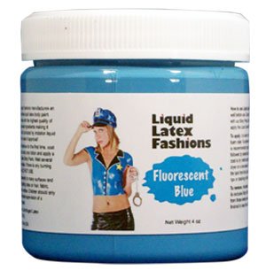 Ammonia Free Liquid Latex Body Paint 8oz Fluorescent Blue