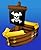 Beistle Company - Inflatable Pirate Ship Cooler 41"x23"x 15"