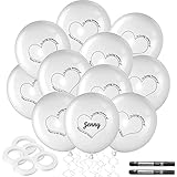 100 Pcs Memorial Balloons 12'' White Funeral