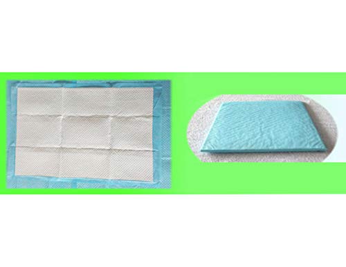 24"X35" 20 Pack Disposable Absorbency Underpads Waterproof Urine Pads Incontinence Bedding Mat Mattress Sheet Protector for Beds, Furniture, Quilted Sheet for Baby Adults, Blue - Thumbnail 3