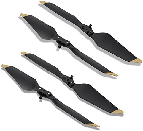 UZOPI 2 Pairs Low-Noise Quick-Release Folding 8331 Propellers Props Blades for DJI Mavic Pro / Platinum (Gold)