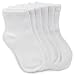 Stride Rite Little Girls' Three Pack Comfort Seam Quarter, White, Sock: 8-9.5 / Shoe: 13-4