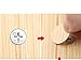 MyLifeUNIT Home Office Screw Holes Cover Caps Stickers (1 Sheet 54 Caps) (Maple)