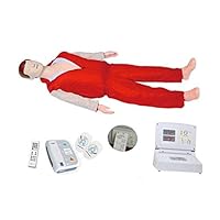 MKULOUS Full-Function CPR Manikin and AED Analog Defibrillator,with Feedback and Medical Accessories,for Medical Training Teaching