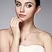 B.Catcher Necklace Womens Silver Jewelry Forever Love Frosted Interlocked Heart Pendant with Chian