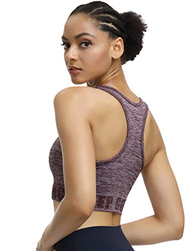 Disbest Yoga-beha, sterke ondersteuning, fitness, training, stretchbeha, bustier, push-up top, sportbeha, zonder beugel… - Image 4