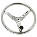 HYDDNice 3 Spoke Stainless Steel Boat Steering Wheel 13-1/2