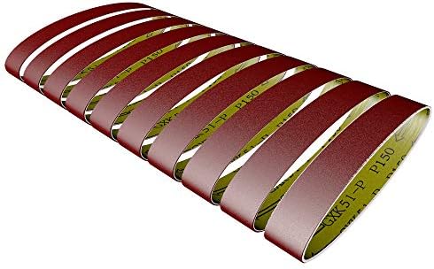 10pcs 52830mm Sanding Belts 60-600 Grit Grinding and Polishing Replacement for Angle Grinder