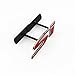Pure Metal 3D Red SI Badge Logo Car Front Grille Ornament Emblem For Honda Civic