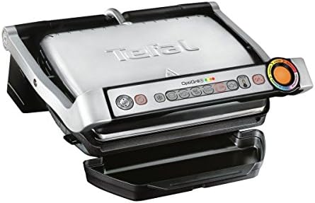 Tefal GC712D12 Optigrill+ Grille Electrique Aluminium Gris/Noir 36,5 x 34,5 x 18 cm