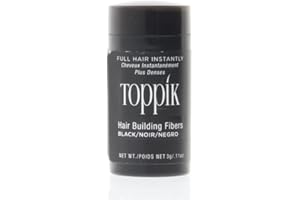 TOPPIK Hair Building Fibers for Instantly Fuller Hair, Black, 3 g