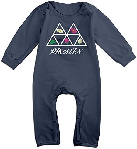 Triangle Flowers 100% Cotton Long Sleeves Variety Baby Onesies Bodysuit For Little Baby Size 12 Months