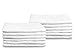 Pacific Linens 60-Pack White 100% Cotton Towel Washcloths, Durable, Lightweight, Commercial Grade and Ultra Absorbent