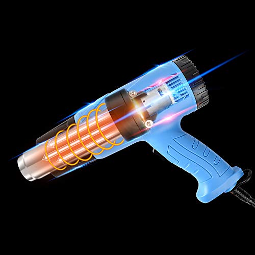Heat Gun, Mowis 1800W Heavy Duty Hot Air Shrink Gun, Temperature